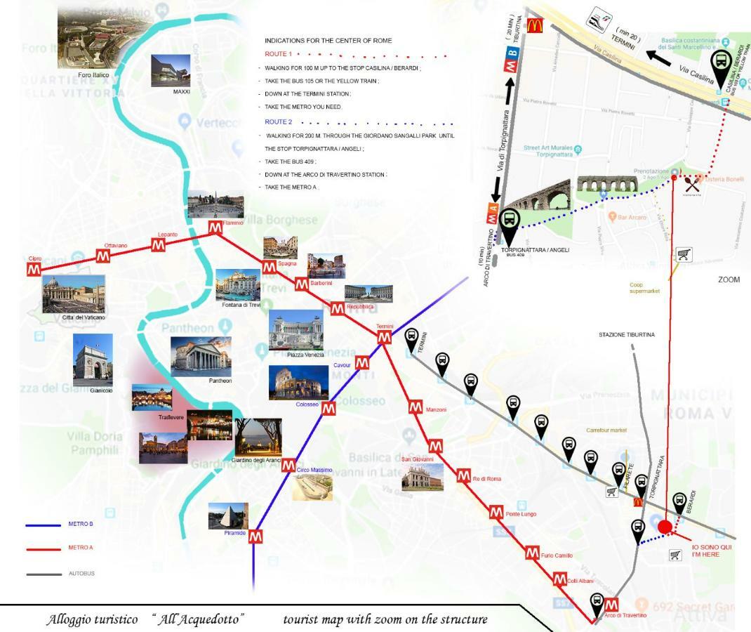 罗马Alloggio Turistico All'Acquedotto公寓 外观 照片